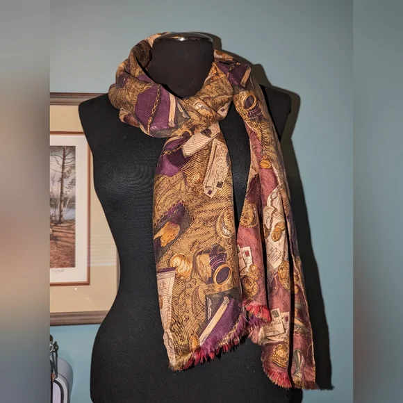 Saks Fifth Avenue Accessories Saks Fifth Avenue Two Sided Silk